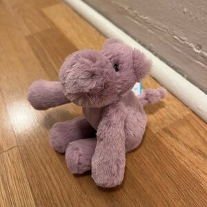 Jellycat Authentic Smudge Hippo – Tiny Size